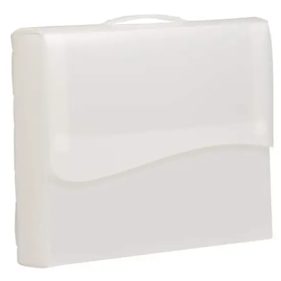 JAM Paper Clear 12" x 9.5" Plastic Snap Closure Portfolio {1}