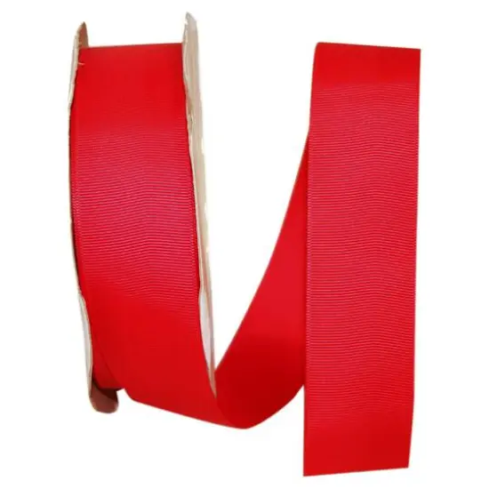 The Ribbon Roll 1.5" x 50yd. Grosgrain Solid Ribbon Hot Red {1}