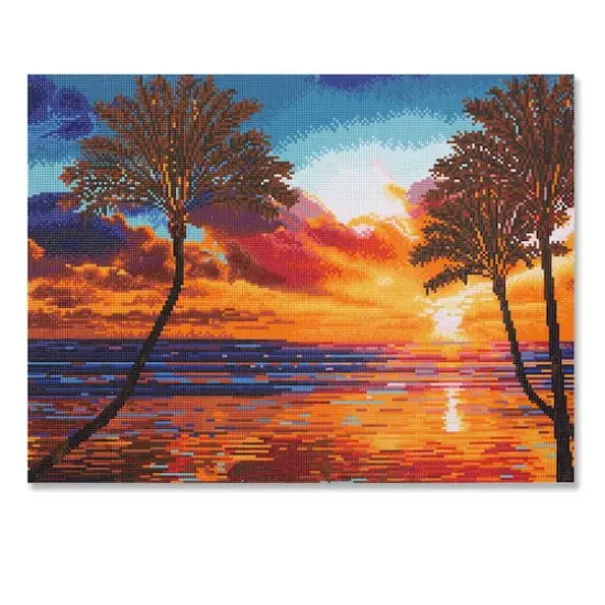 Sunset Palms Diamond Art Kit by Make Market&reg; {8}