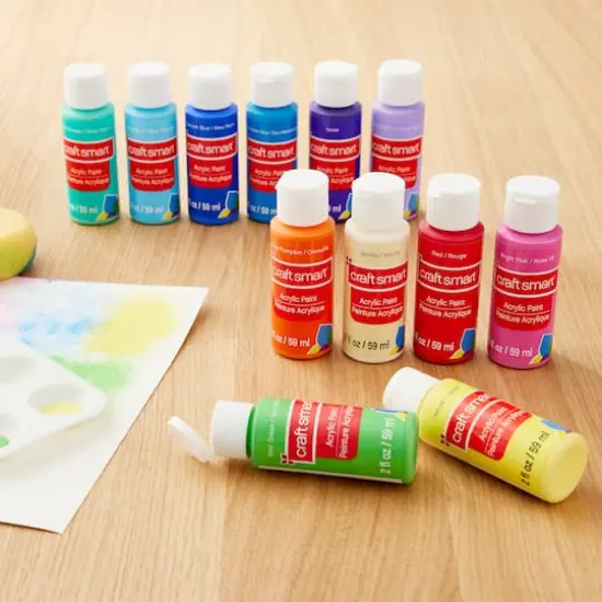 12 Color Bright Acrylic Paint Value Pack by Craft Smart&reg; {3}