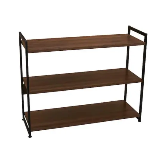 Household Essentials Jamestown 42" Wide Bookshelf Mid Century Walnut {1}