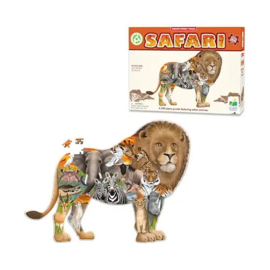 Wildlife World Puzzle - Safari: 200 Pcs {4}