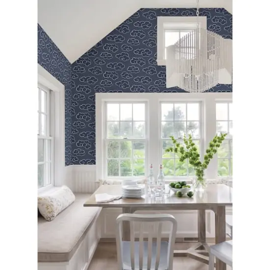 NuWallpaper Alto Navy Peel & Stick Wallpaper {4}