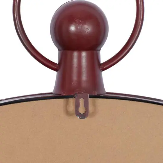 White Vintage Metal Wall Clock {7}