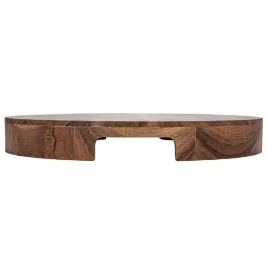 Hello Honey&reg; 15.5" Natural Acacia Wood Kitchen Pedestal {8}