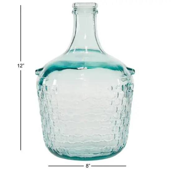 12" Clear Glass Farmhouse Vase {8}