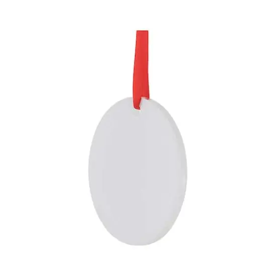 Craft Express 25ct. 3" White Acrylic Sublimation Ornaments {3}