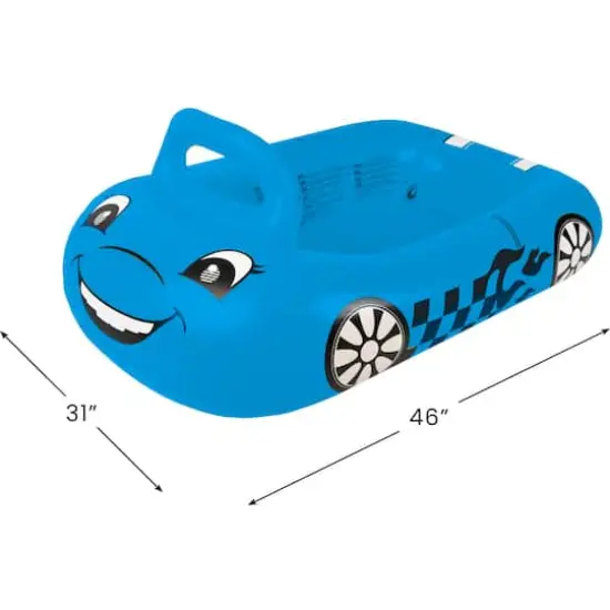 Pool Central&reg; 3.75ft. Blue Inflatable Car Kiddie Ball Pit & Pool Float {4}