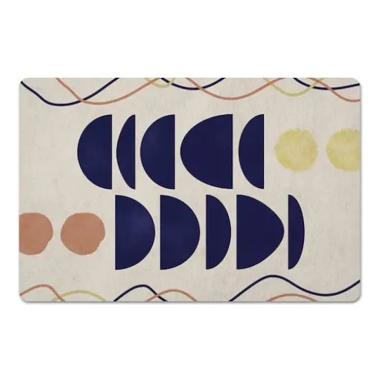 Mod Stacked Shapes 27" x 18" Floor Mat {4}