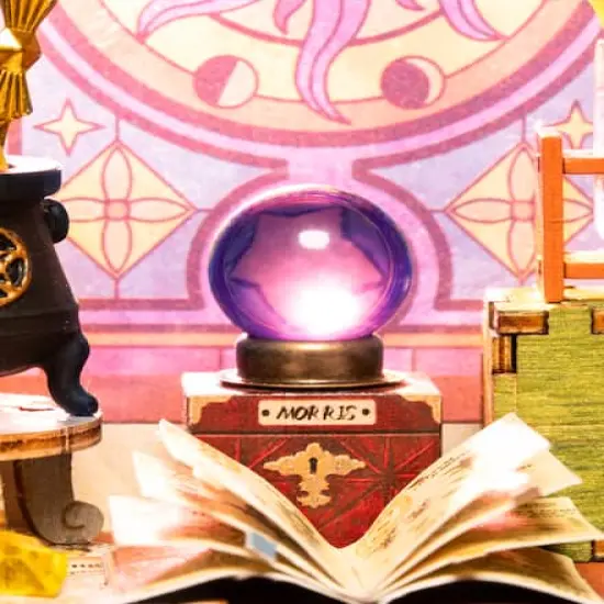 Rolife&reg; The Magic Study DIY Miniature House Kit {7}