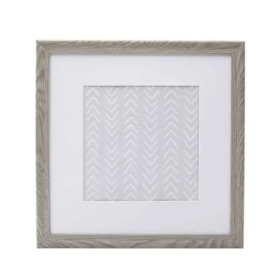 Melannco 9 Pack 8" x 8" Frame with Mat Gray {1}