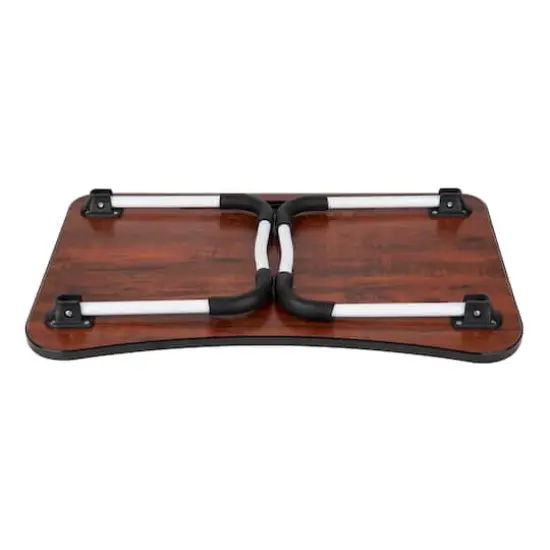 Mind Reader Freestanding Portable Foldable Lap Desk with Fold-Up Legs Black {7}