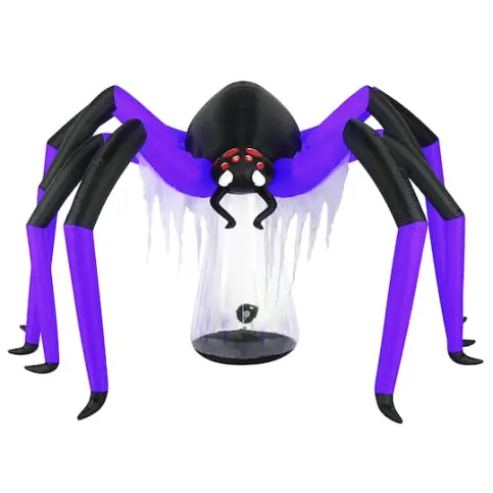 9ft. Inflatable Halloween Light Up Spider {3}