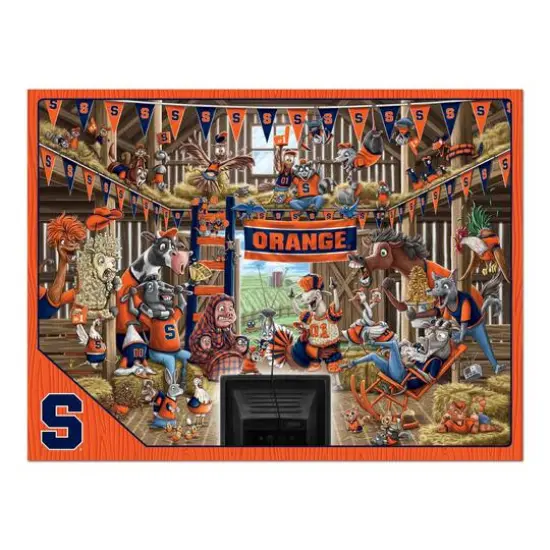 College Barnyard Fans 500 Piece Puzzle Syracuse Orange {5}