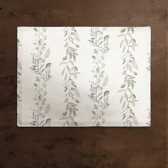 Vines Cotton Twill Placemat White {3}