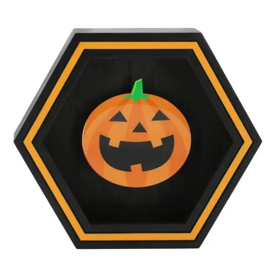 Assorted 7.75" Halloween Icon Hexagon Block Tabletop D&eacute;cor, 1pc. by Ashland&reg; {5}