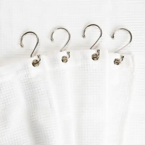 Bath Bliss Satin 12 Piece S-Hook Shower Curtain Rings {3}