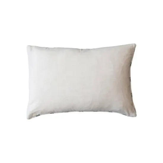 Hello Honey&reg; 24" x 16" Embroidered Red & Green Plaid Lumbar Throw Pillow {4}