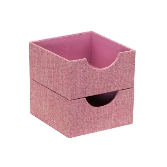 Household Essentials Square Drawer Organizers, 2ct. Pink {6}