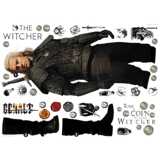RoomMates The Witcher Geralt Giant Peel & Stick Wall Decals {5}
