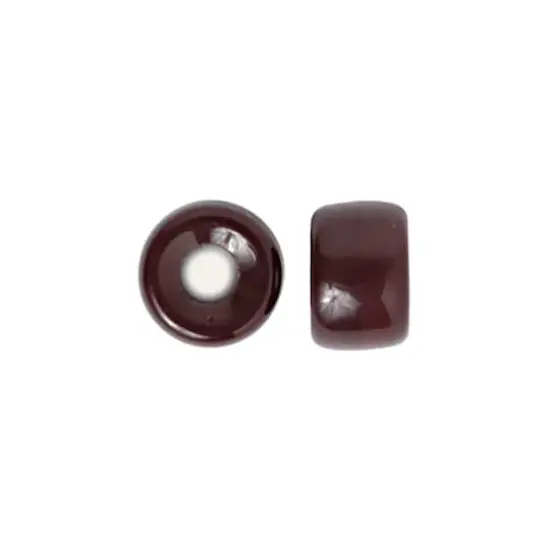 John Bead 9mm Opaque Glass Pony Beads, 100ct. Chocolate {4}