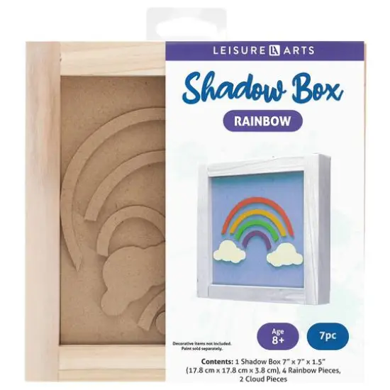 Leisure Arts&reg; Rainbow Shadow Box Kit {1}