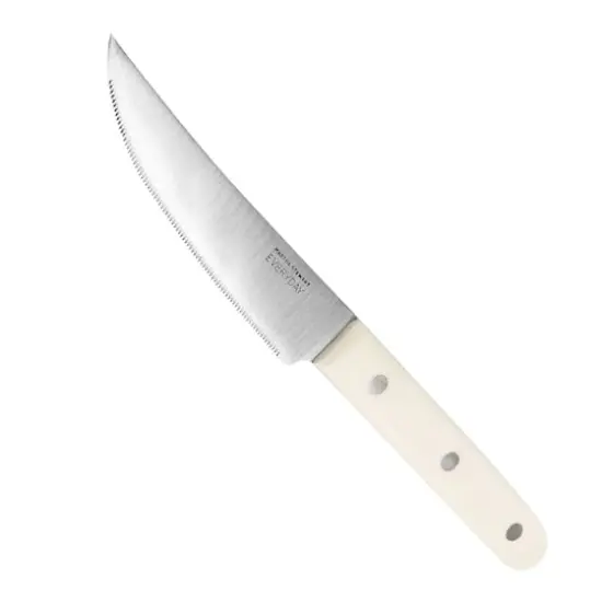 Martha Stewart Everyday 4-Piece White Stainless Steel Steak Knife Set {5}