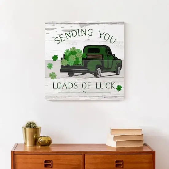 Loads of Luck Truck 16" x 16" Canvas Wall Art {5}
