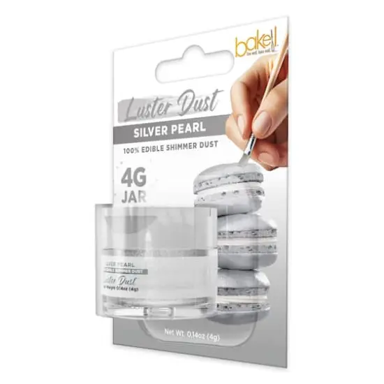 Bakell&reg; Edible Luster Dust Silver Pearl {7}