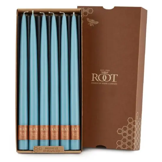 Root Candles 12" Unscented Taper Candles, 12ct. Sky {1}