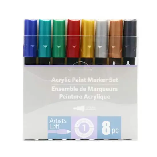 Metallic Acrylic Paint Marker Set by Artist's Loft&trade; {7}