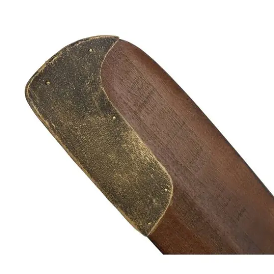 44" Brown Wood Industrial Propeller Wall Decor {3}