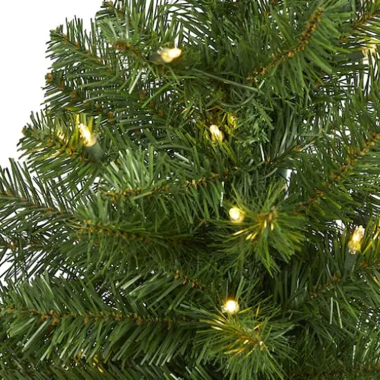 4ft. Pre-Lit Virginia Fir Artificial Christmas Tree, Clear Lights {4}