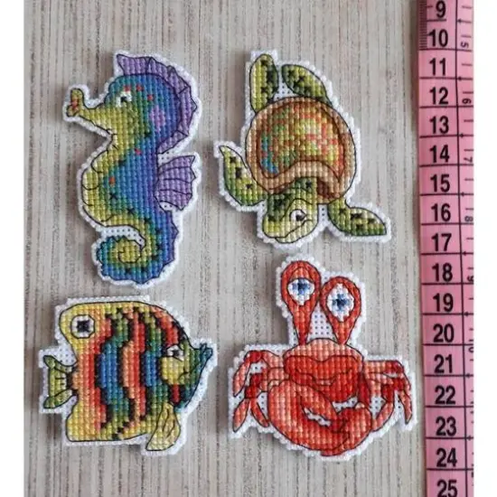 MP Studia Sea Dwellers Plastic Canvas Counted Cross Stitch Kit {3}