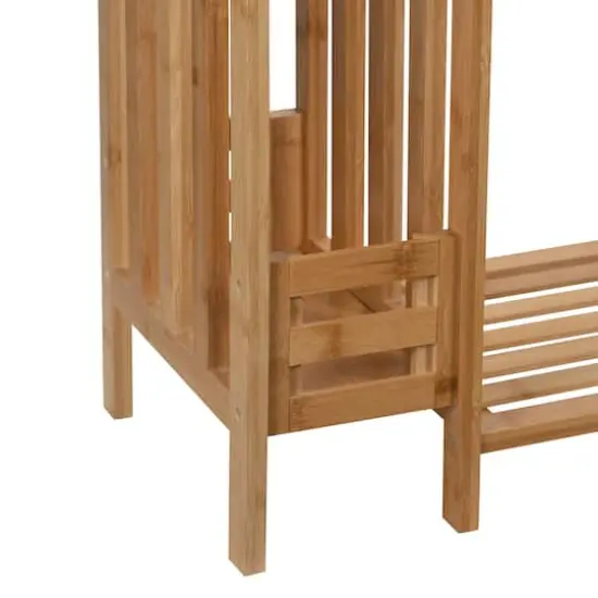 Organize It All Bamboo Shoe Rack with Umbrella Stand {9}