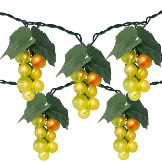 6ft. Green Grape Cluster String Lights {1}