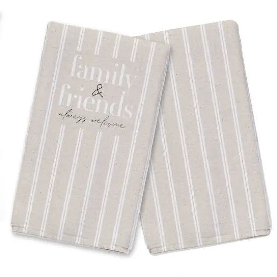 Family & Friends Always Welcome Tea Towel Set {1}