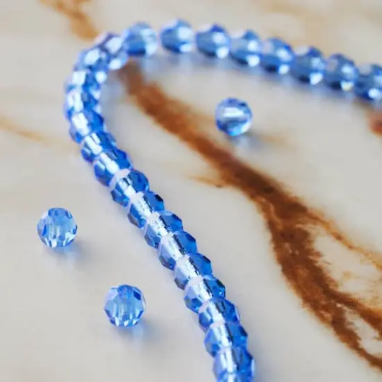 Preciosa Glass Crystal Round Beads, 4mm by Bead Landing&trade; Sapphire {3}