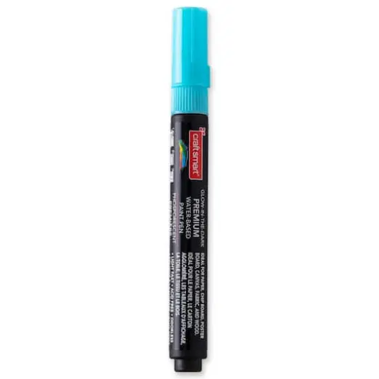 Premium Medium Tip Glow-in-the-Dark Water-Based Paint Pen by Craft Smart® Blue {5}