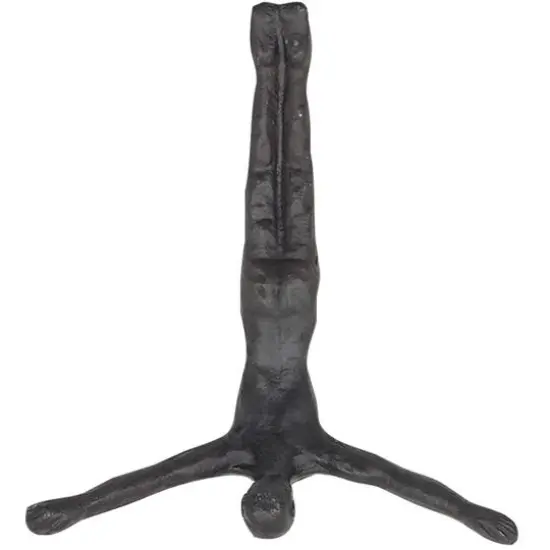 10" Aluminum Modern Figurine Wall D&eacute;cor Set Dark Gray {4}