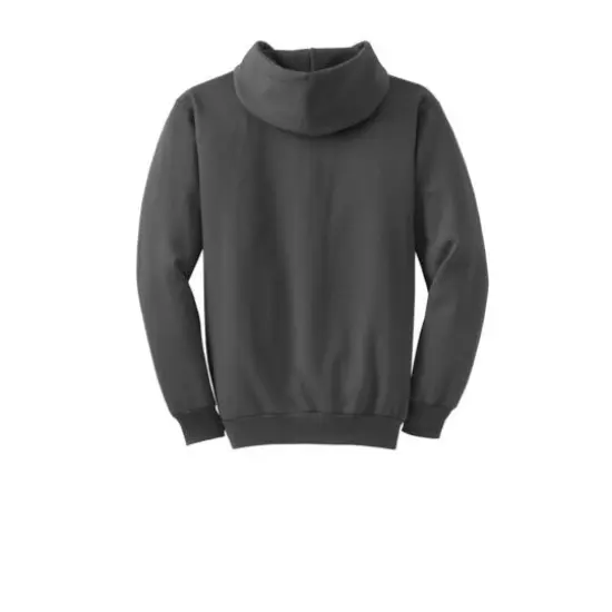 Port & Company® Neutrals Core Fleece Pullover Hooded Sweatshirt Charcoal {5}