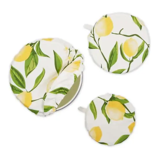 Lemon Bliss Print Dish Cover Set {3}