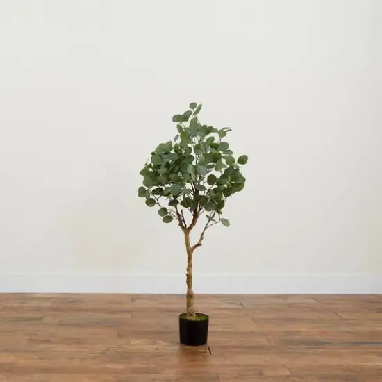4ft. Potted Artificial Eucalyptus Tree {7}