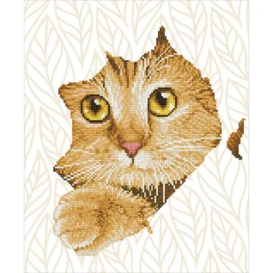 Diamond Dotz&reg; Intermediate Kitten Peek Diamond Facet Art Kit {1}