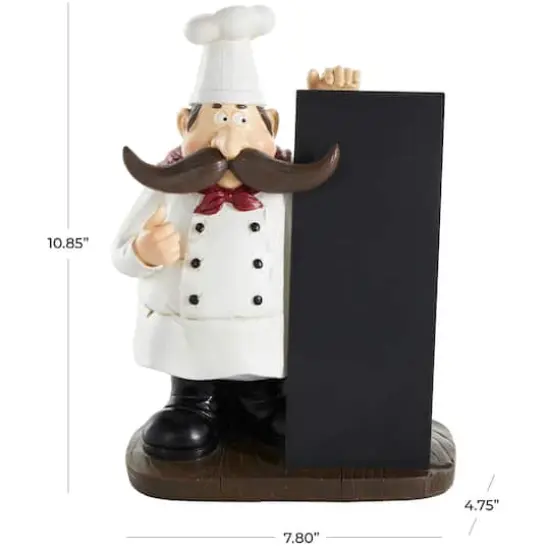 11" Chef Sculpture with Chalkboard {8}