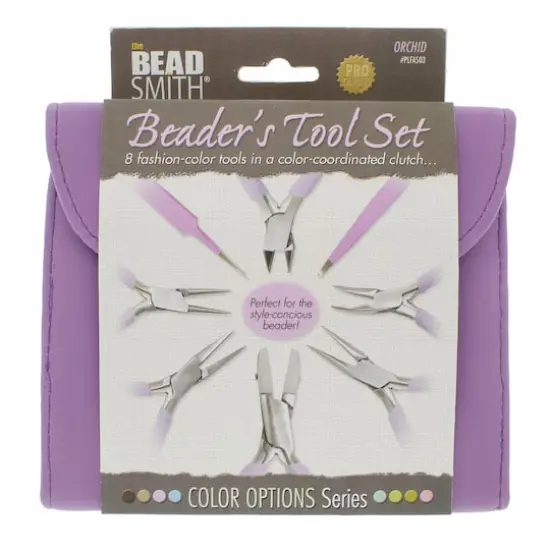 The Beadsmith&reg; Beader's Tool Set Orchid {6}