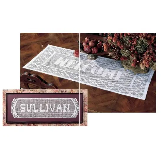 Leisure Arts&reg; Your Name & More in Filet Crochet Book {3}