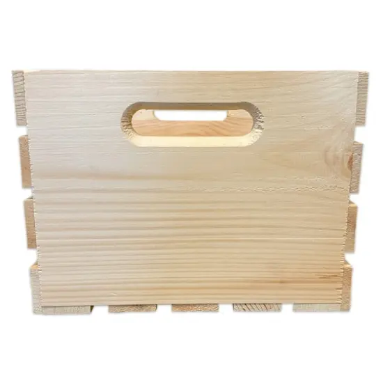 9.25" x 12.5" x 12.5" Pinewood Crate by Make Market&reg; {4}