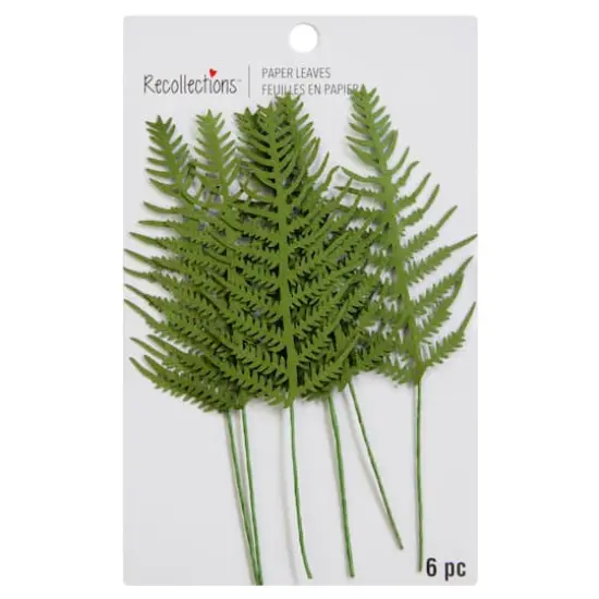 Green Paper Fern Embellishments by Recollections&trade; {4}