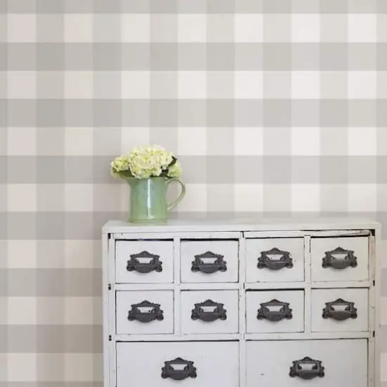NuWallpaper Farmhouse Plaid Peel & Stick Wallpaper {8}